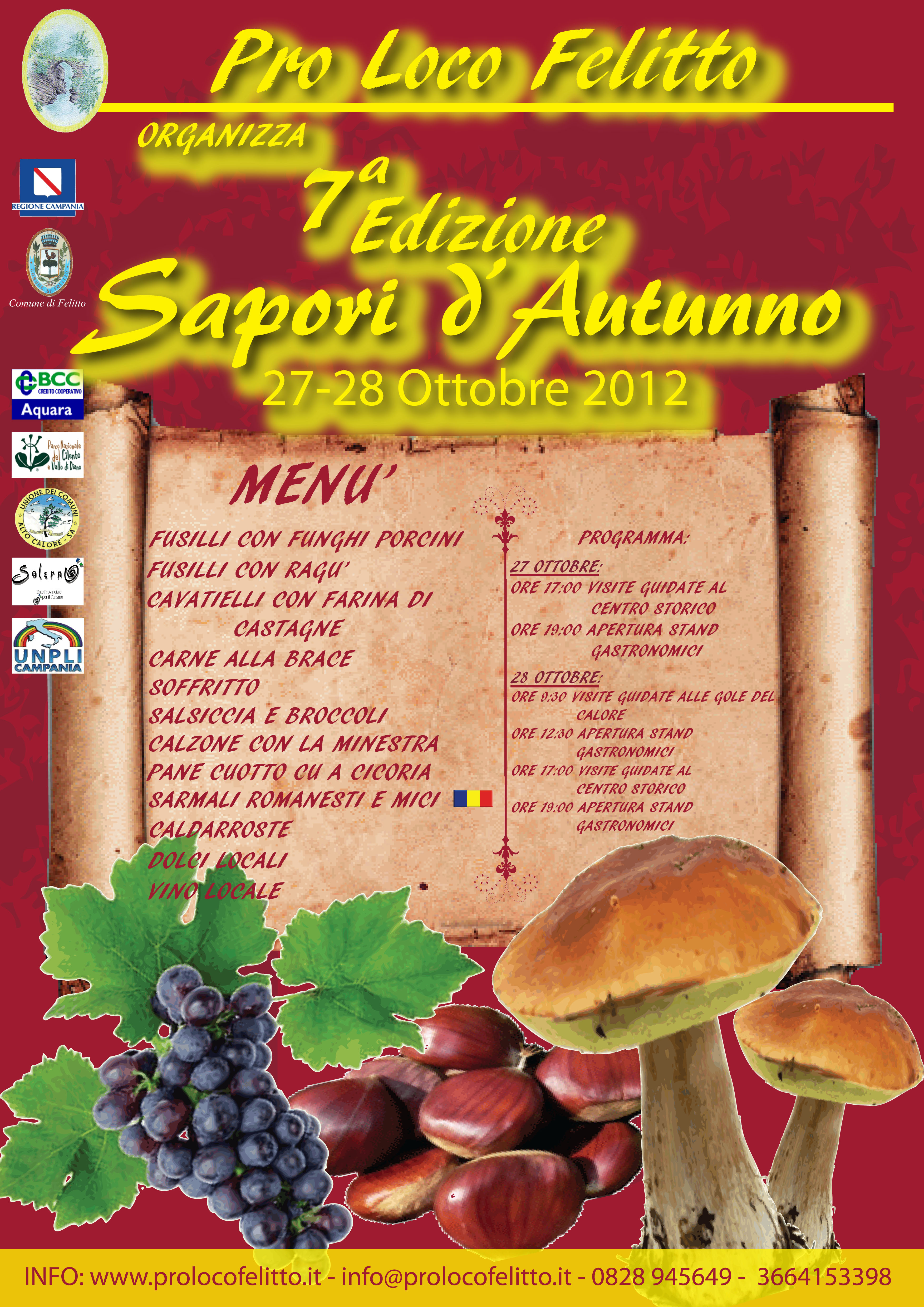 Sapori d'autunno 27-28 Ottobre 2012