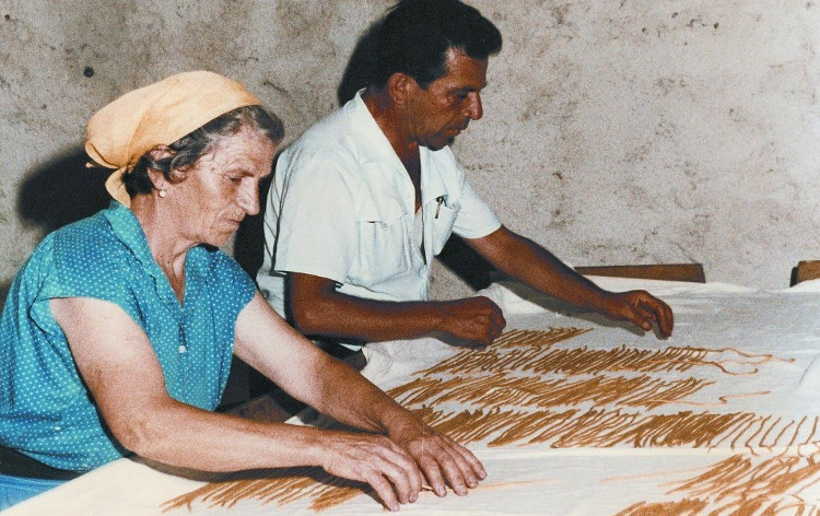 Fusillo Felittese- Fase di lavorazione Foto Storica