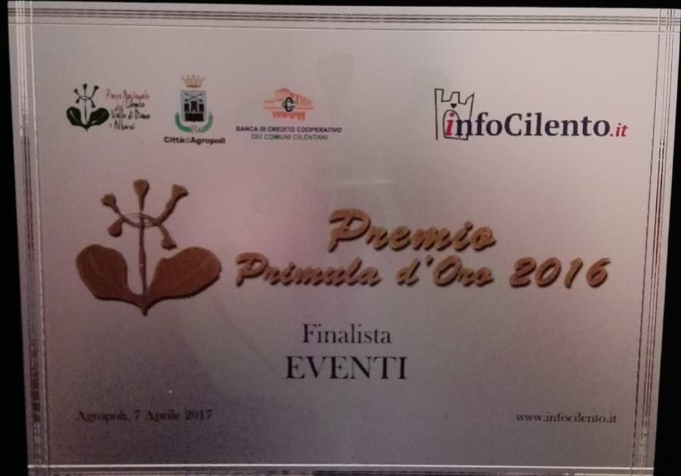 Premio Cilento Primula d'oro 2016